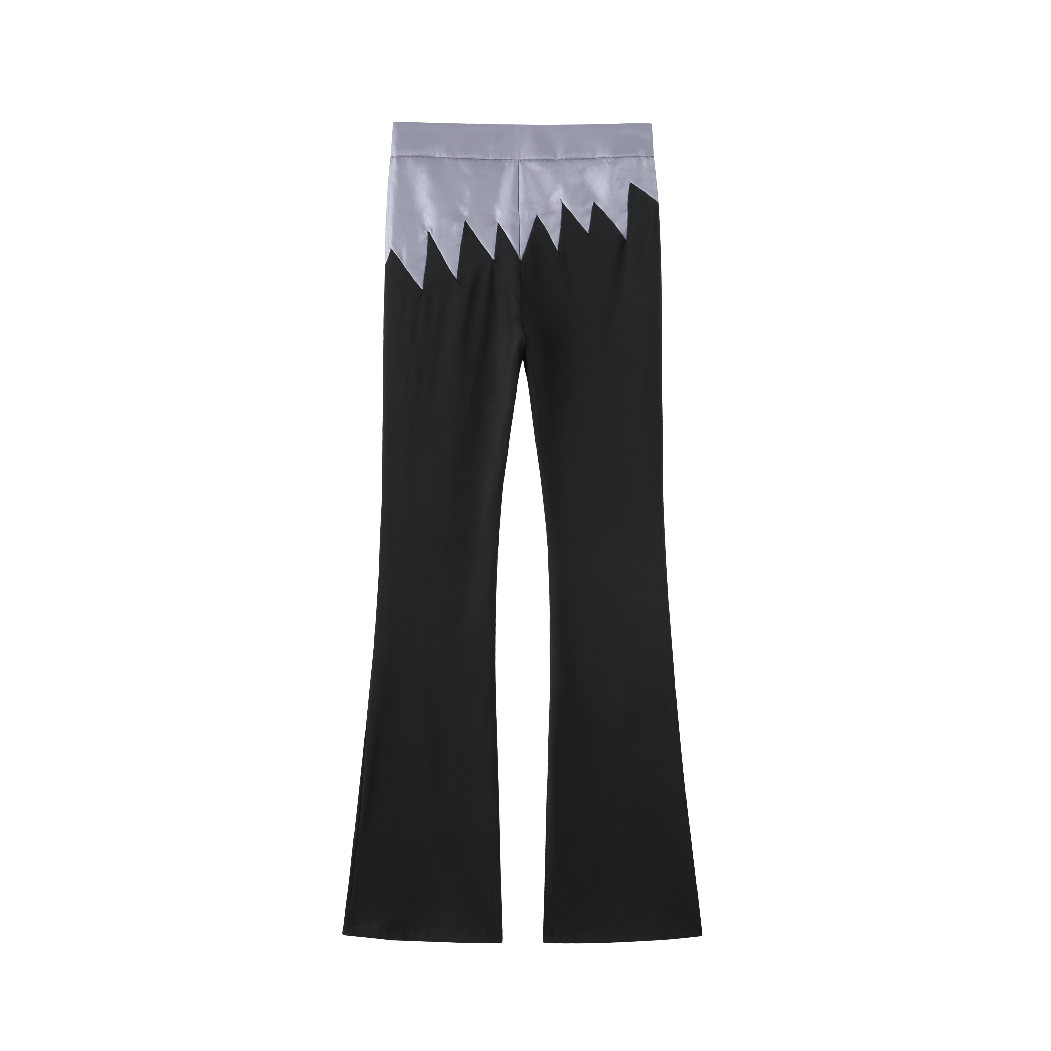 Flame-shape stitched casual pants
