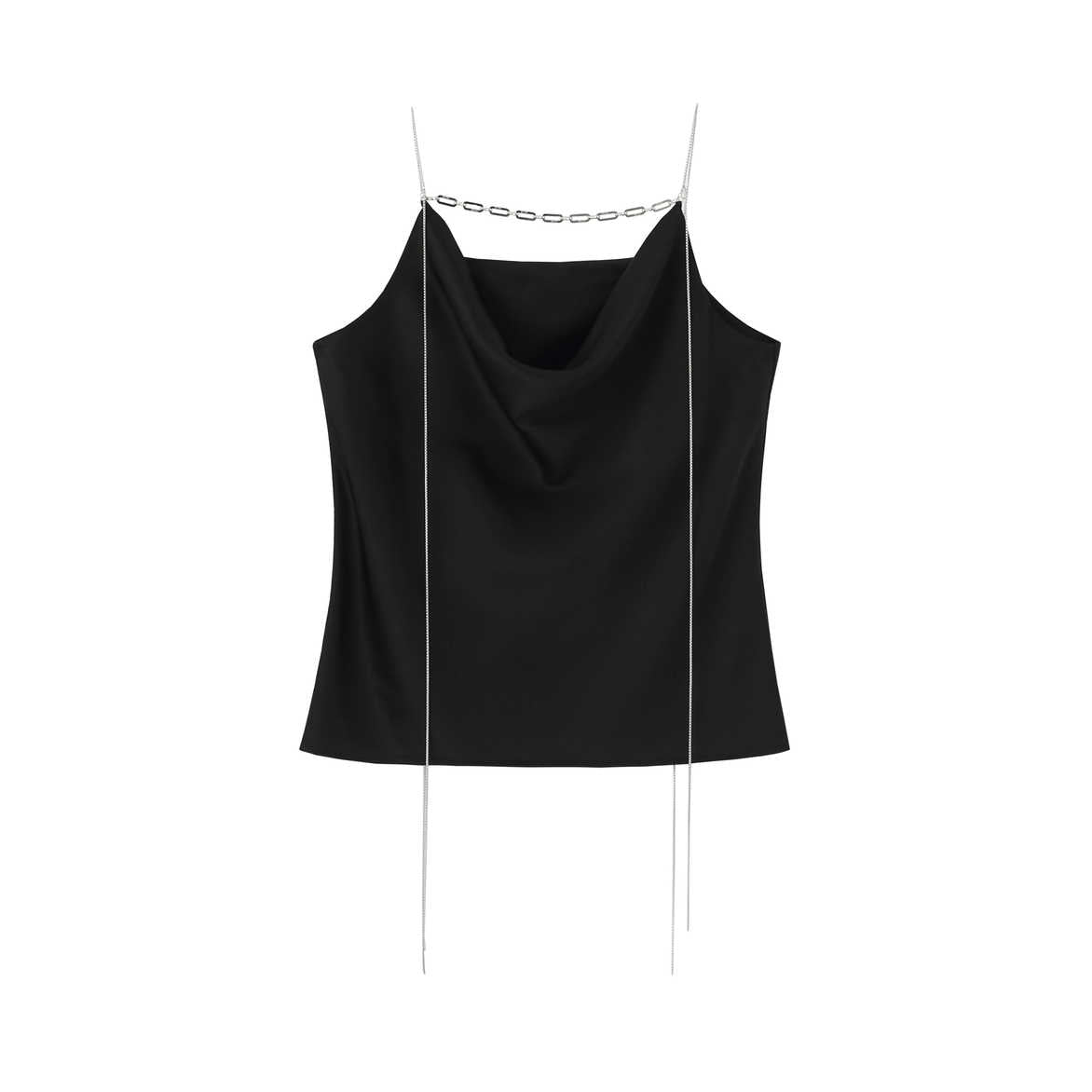 Designed chain camisole  (Black)