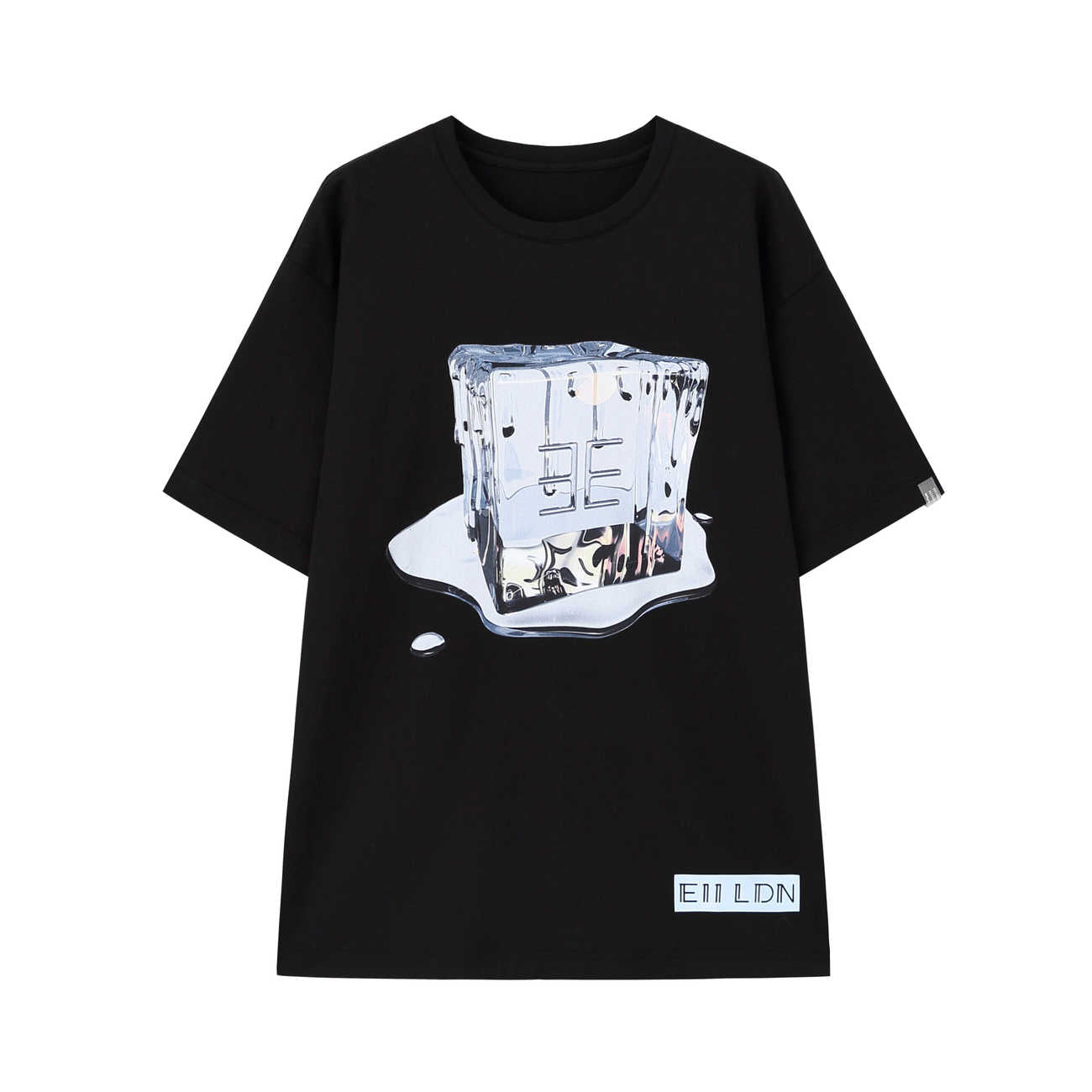 Unisex Melting Ice T-shirt (Black)