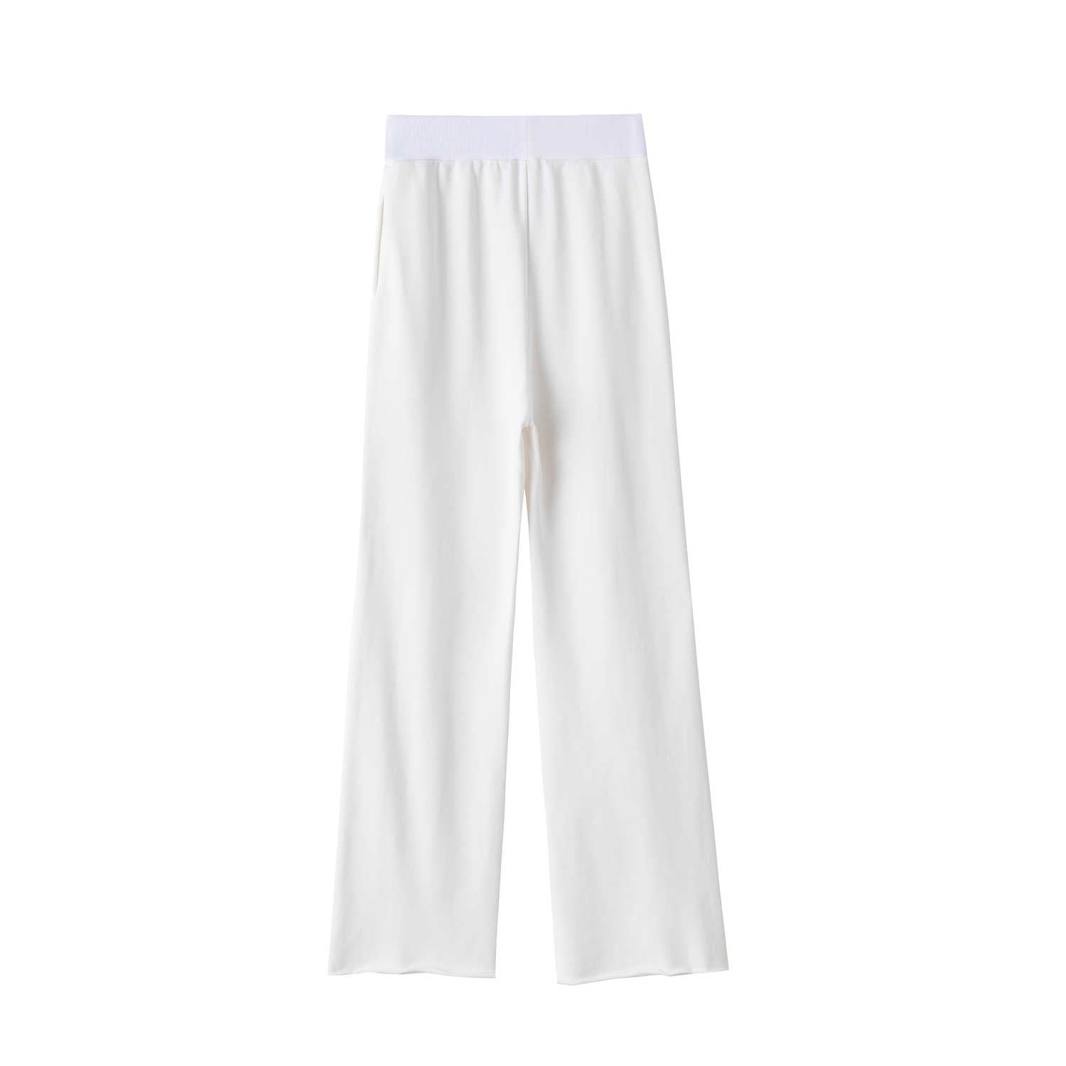 Hem-Cutting Pants (White)
